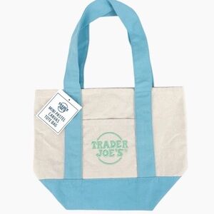 Trader Joe's Canvas Tote Bag - Pastel Blue
